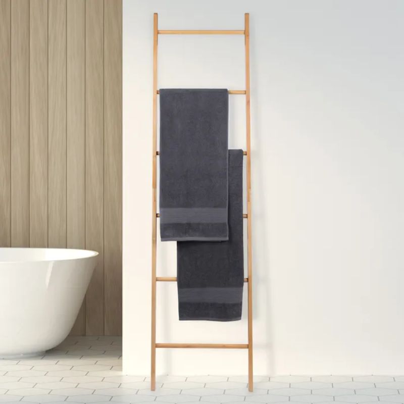 Freestanding Bamboo Towel Ladder - 180cm