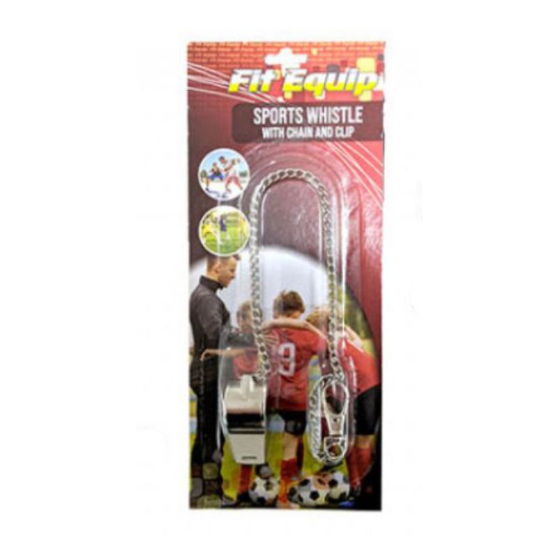 Sports Whistle With Chain & Clip