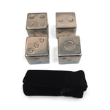 Load image into Gallery viewer, 4 Pack Stainless Steel Dice Ice Cubes - 0.27cm x 0.27cm x 0.27cm
