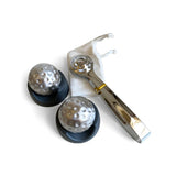 Load image into Gallery viewer, 2 Pack Silver Golf Ball Ice Cubes - 7.5cm x 7.5cm x 16.5cm
