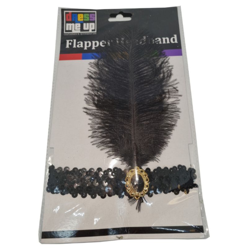 Black Flapper Headband