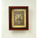 Load image into Gallery viewer, Antique Shield Timber Frame with Glass Face - 38cm x 46cm x 7.5cm
