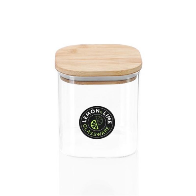 Camden Square Glass Jar with Bamboo Lid - 800ml