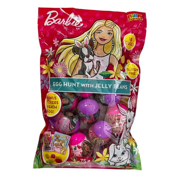 15 Pack Barbie Gluten Free Egg Hunt With Jelly Beans