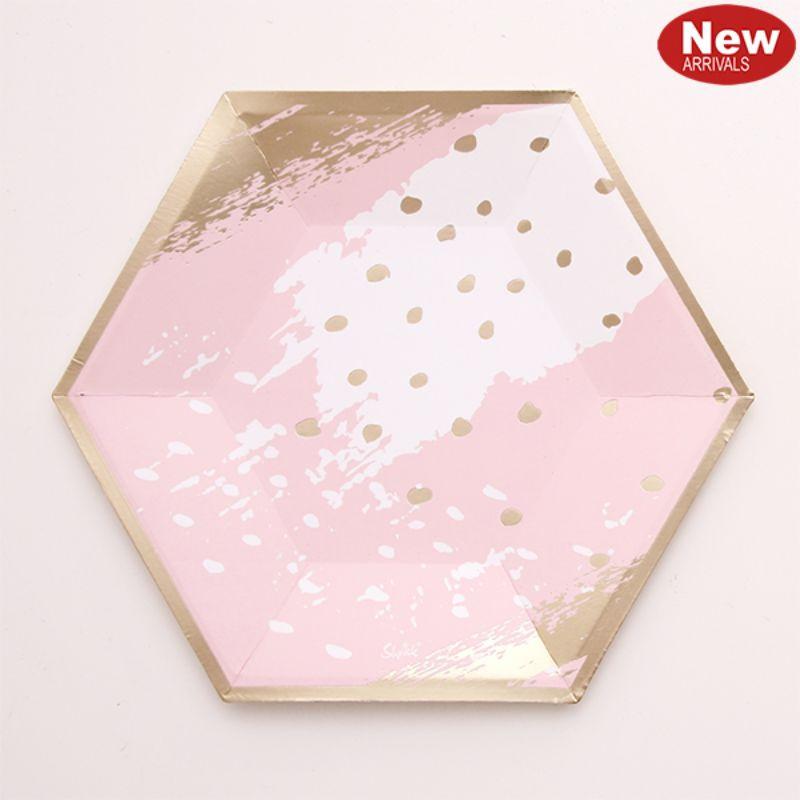 12 Pack Cosmo Pink Paper Plates - 18cm