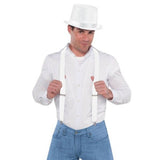 Load image into Gallery viewer, White Suspenders
