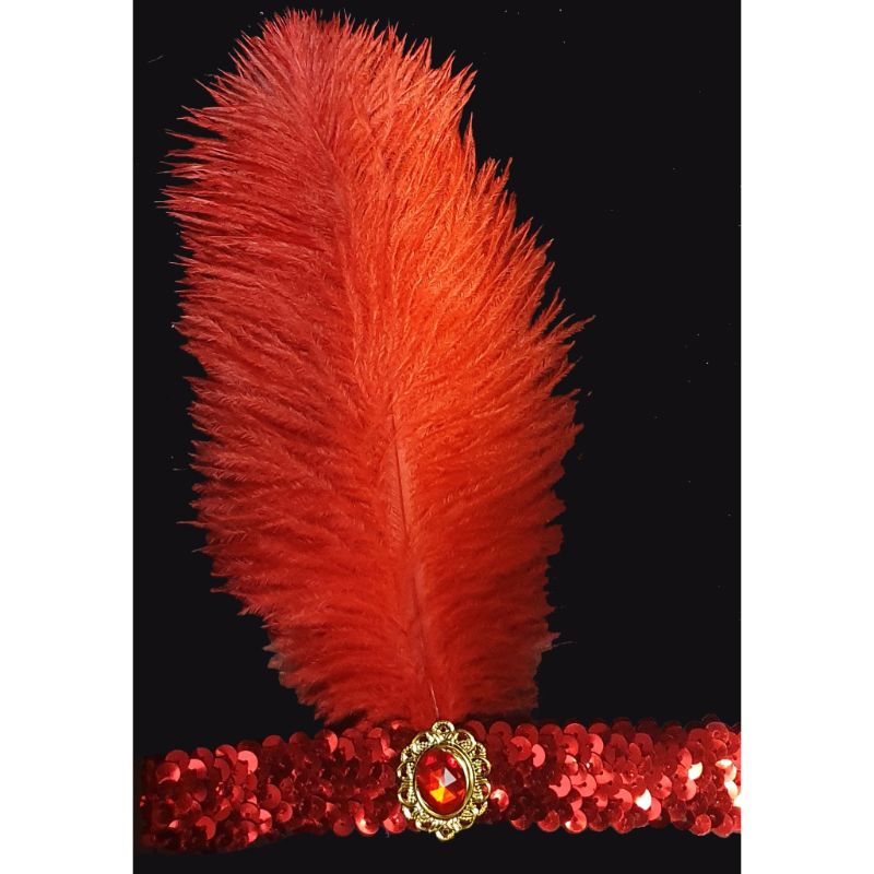 Red Flapper Headband