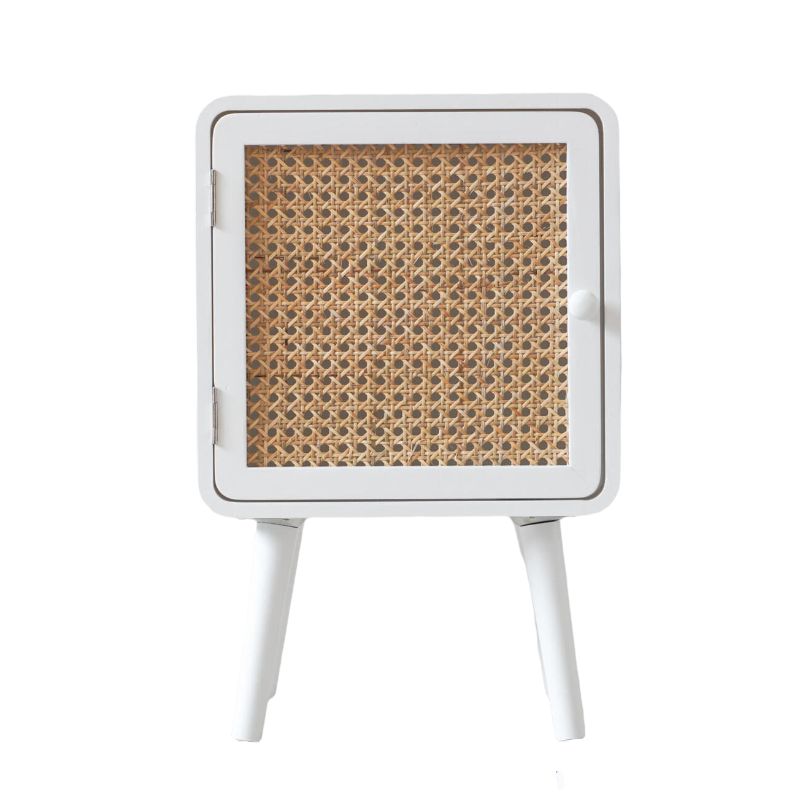 White Zion Side Table - 33cm x 50cm x 30cm