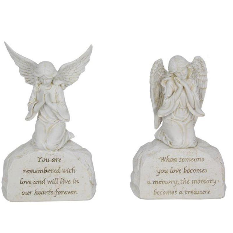 Inspirational Angel on Stone - 20cm