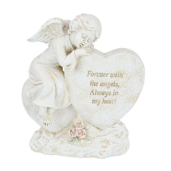 20cm Angel on Memorial Heart