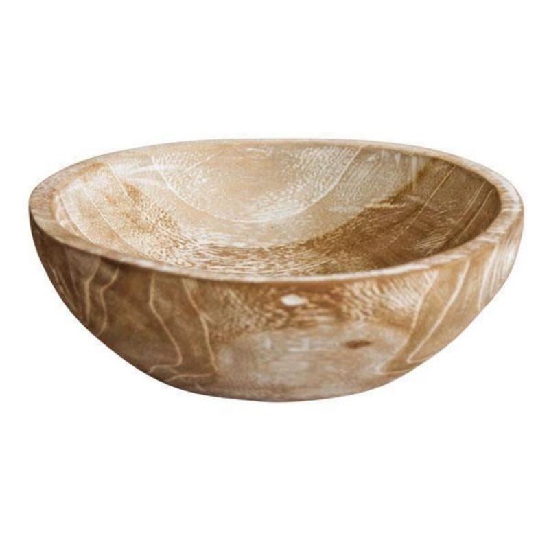 White Wash Bowl - 20cm x 20cm x 7cm