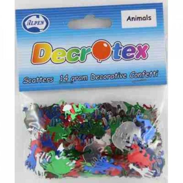 Decorative Confetti Animal Scatters - 14g