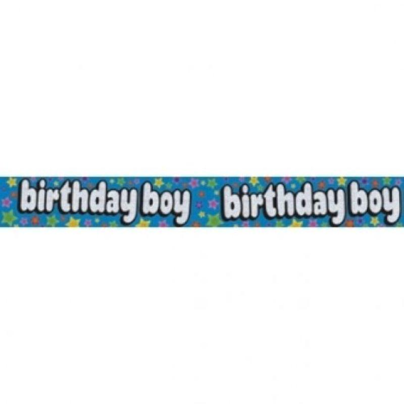 Blue Birthday Boy Banner - 2.6m