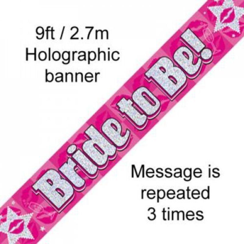 Pink Bride To Be Banner - 2.7m