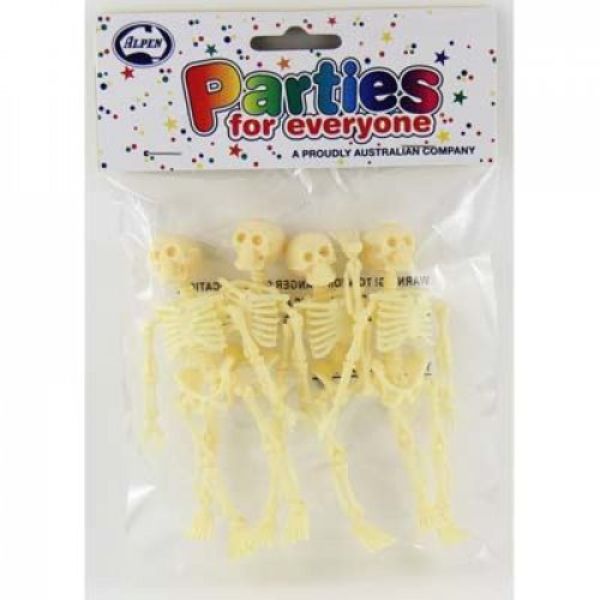 4 Pack Skeleton Loot Toys
