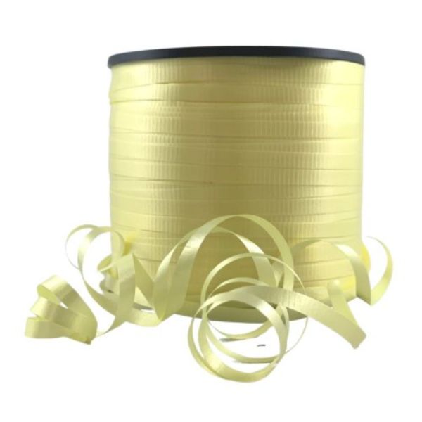Pastel Yellow Curling Ribbon - 460m | The Base Warehouse