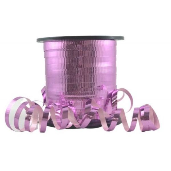Light Pink Metallic Curling Ribbon - 225m