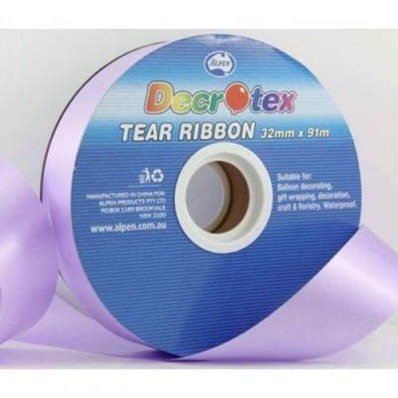 Lavender Tear Ribbon - 91m x 32mm