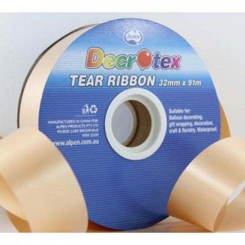 Gold Tear Ribbon - 91m x 32mm