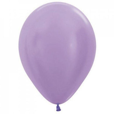 Satin Lilac Latex Balloon - 12cm - The Base Warehouse