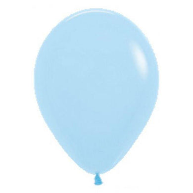 Matte Pastel Blue Latex Balloon - 30cm - The Base Warehouse