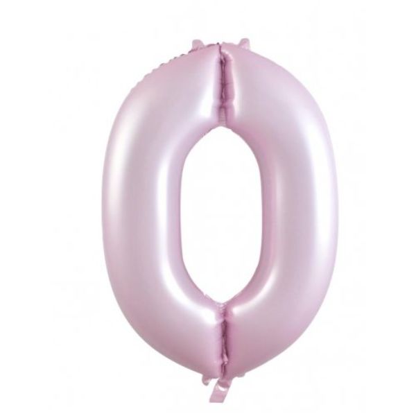 Matt Pastel Pink #0 Decrotex Foil Balloon - 86.36cm