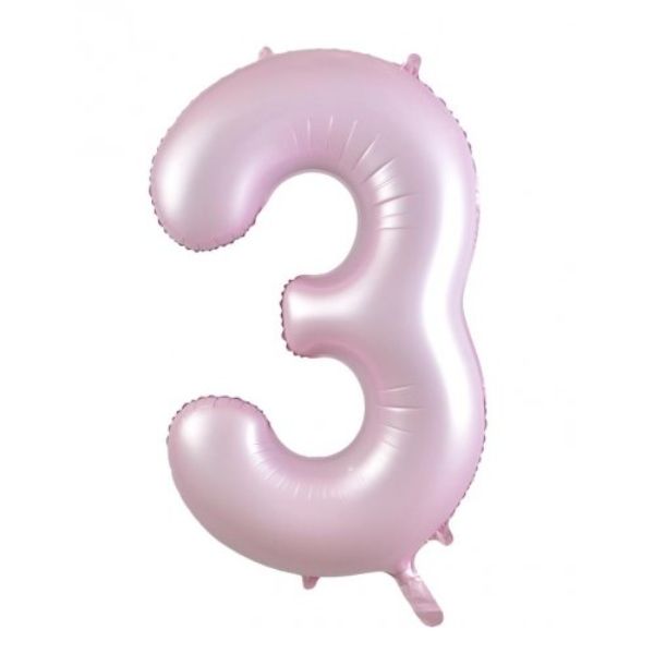 Matt Pastel Pink #3 Decrotex Foil Balloon - 86.36cm