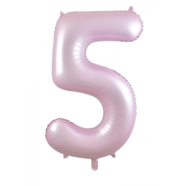 Matt Pastel Pink #5 Decrotex Foil Balloon - 86.36cm
