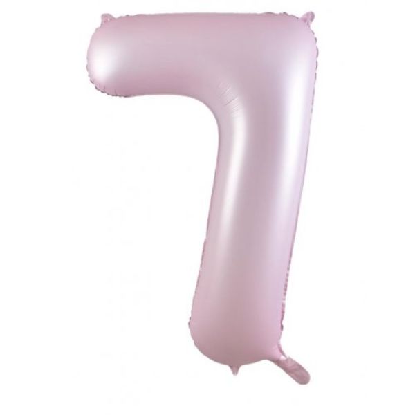 Matt Pastel Pink #7 Decrotex Foil Balloon - 86.36cm