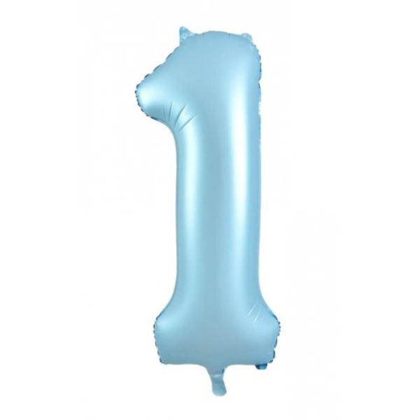 Matt Pastel Blue #1 Decrotex Foil Balloon - 86.36cm