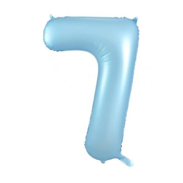 Matt Pastel Blue #7 Decrotex Foil Balloon - 86.36cm