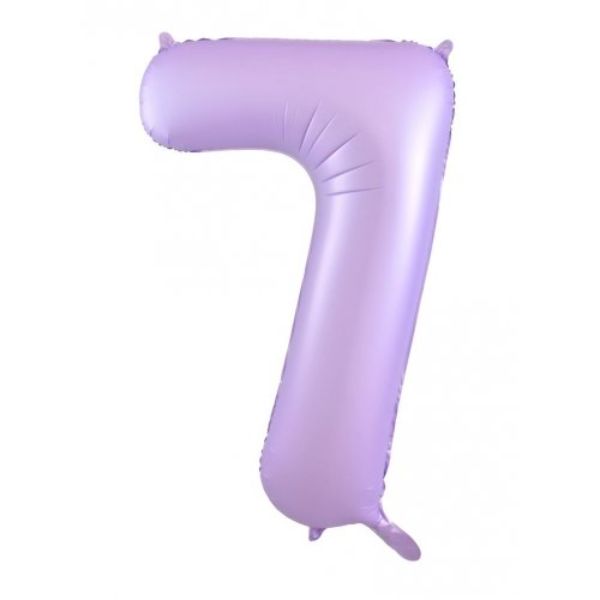 Matt Pastel Lilac #7 Decrotex Foil Balloon - 86.36cm