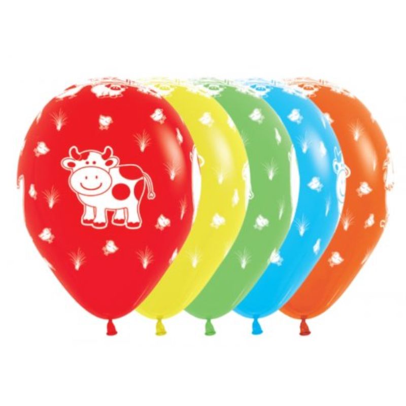 Farm Animals Latex Balloon - 30cm