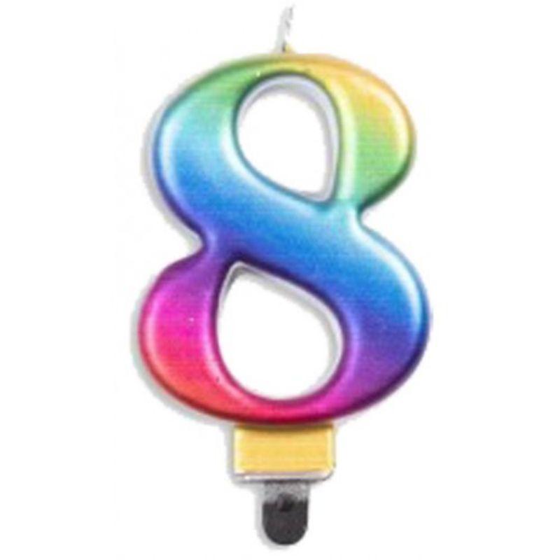 Jumbo Rainbow Candle #8