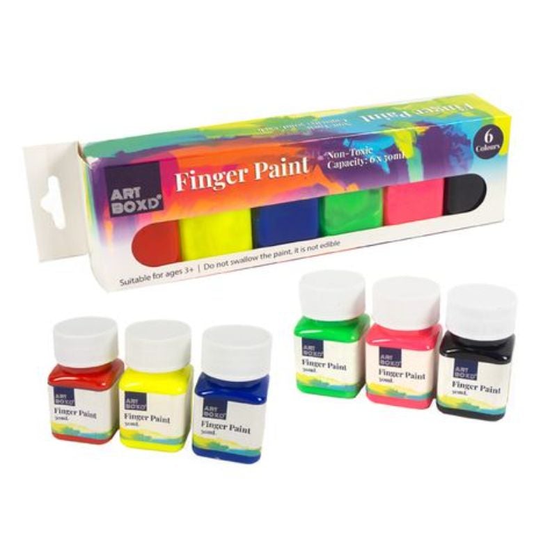 6 Pack Finger Paint - 50ml
