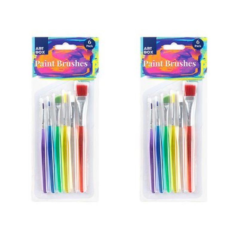 6 Pack Artist Paint Brushes