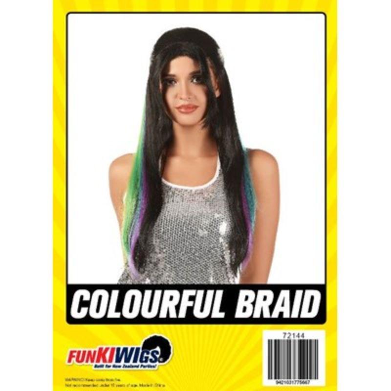 Womens Colourful Braid Wig
