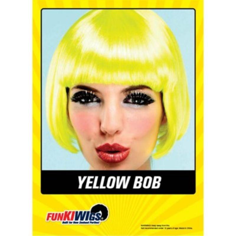 Womens Yellow Bob Wig