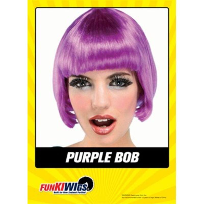 Womens Purple Bob Wig