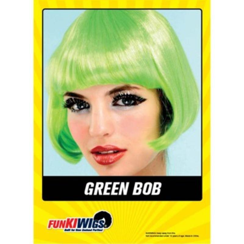 Womens Green Bob Wig