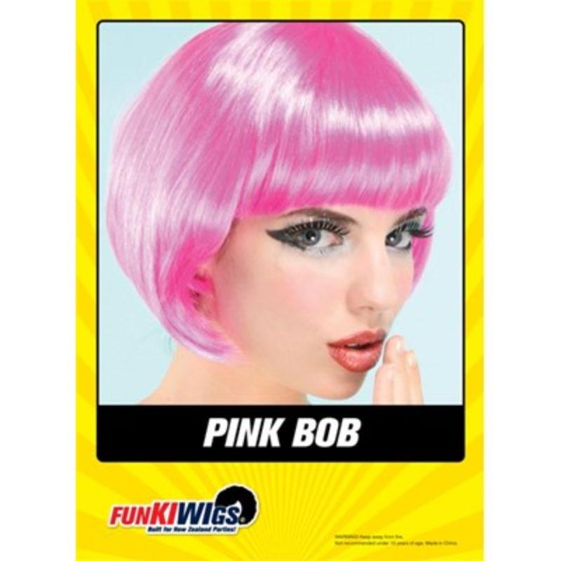 Womens Pink Bob Wig