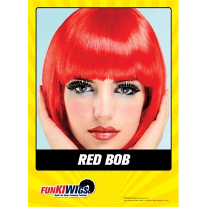 Womens Red Bob Wig