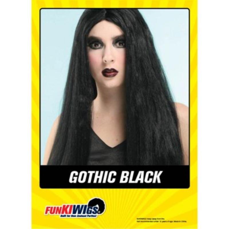 Womens Black Gothic Wig