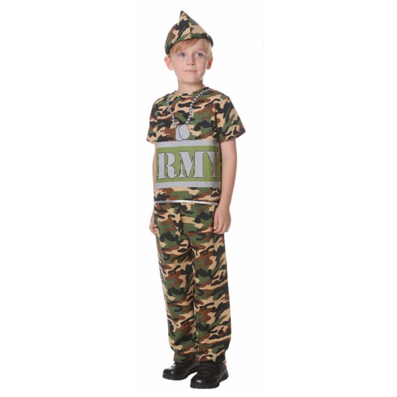 Boys Army Costume - (6 - 9 Years)
