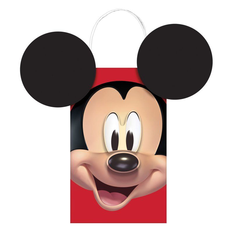 8 Pack Mickey Mouse Forever Create Your Own Paper Kraft Bags