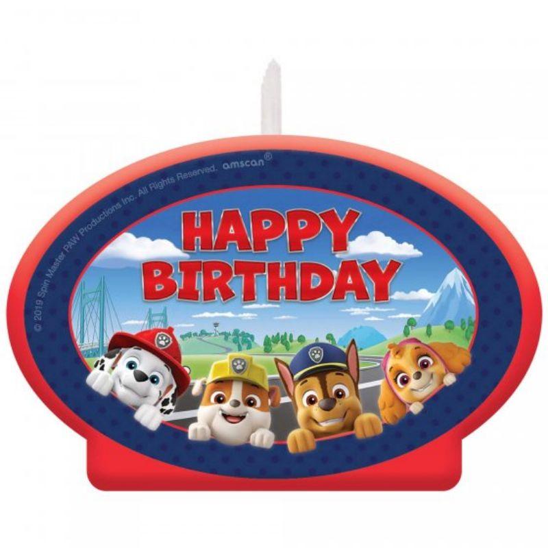 Paw Patrol Adventures Birthday Candle - 11cm