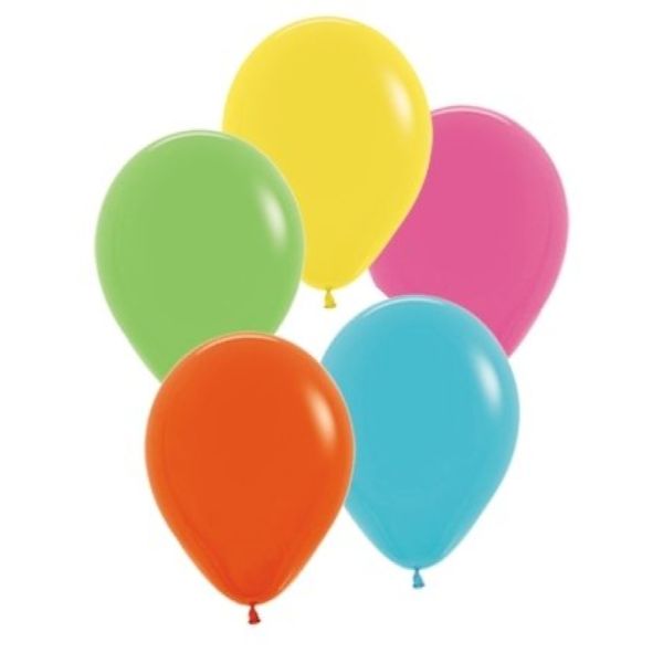 Sempertex 50 Pack Assorted Sempertex Fashion Tropical Latex Balloons - 12cm