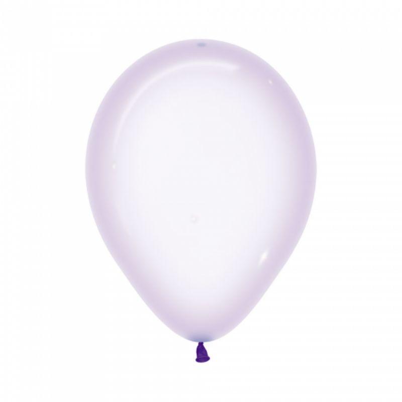 25 Pack Crystal Pastel Lilac Sempertex Balloons - 30cm