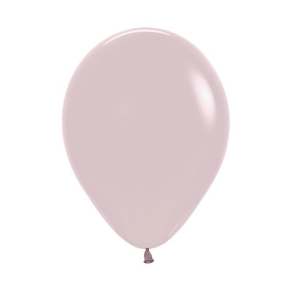 25 Pack Pastel Dusk Rose Latex Balloons - 30cm