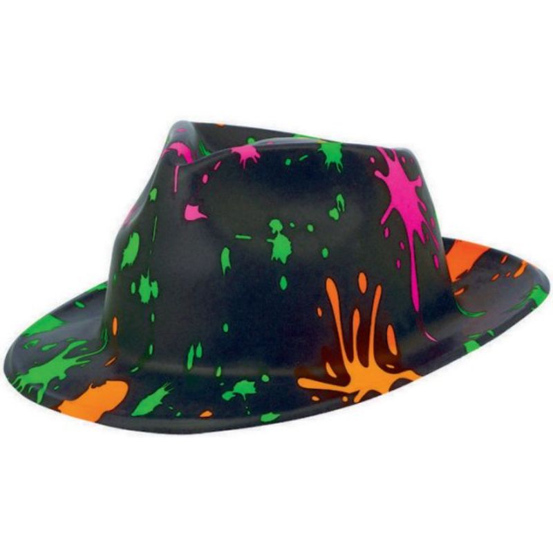 Totally 80s Painted Fedora Hat